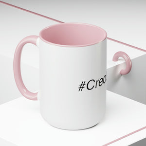 SVL #CreoEnTi Two-Tone Coffee Mugs, 15oz