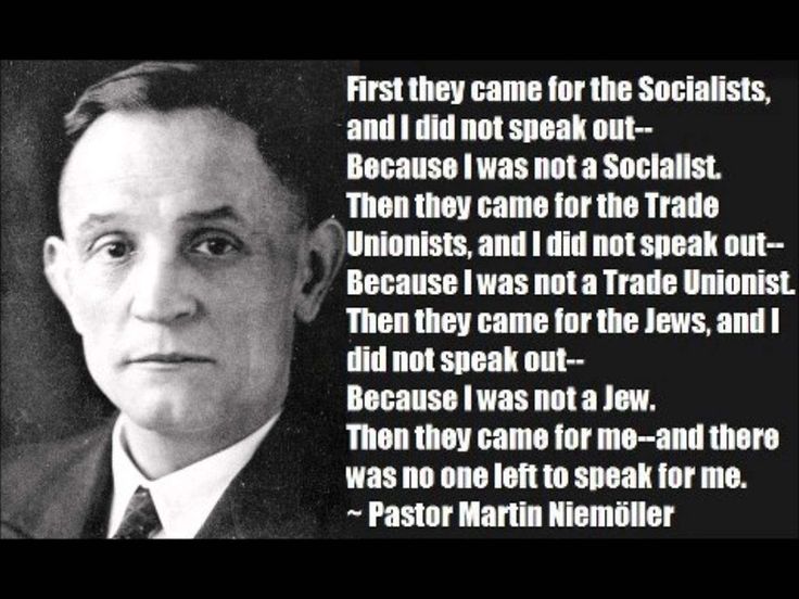 Rewritten anti-nazi poem directed to all of us!