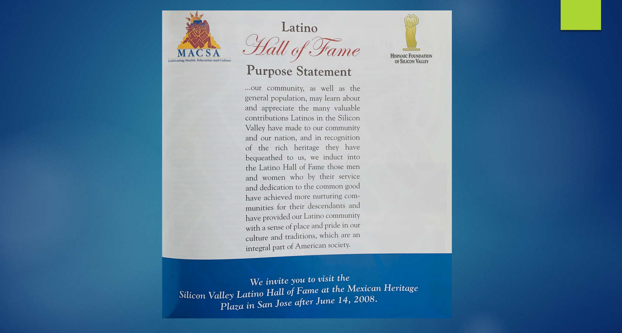 Silicon Valley Latino Hall of Fame