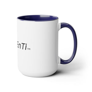 SVL #CreoEnTi Two-Tone Coffee Mugs, 15oz