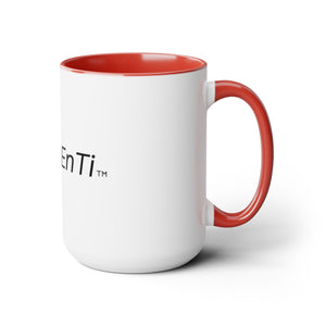 SVL #CreoEnTi Two-Tone Coffee Mugs, 15oz