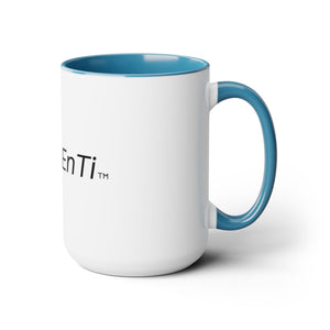 SVL #CreoEnTi Two-Tone Coffee Mugs, 15oz